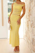 'Dramatique' Asymmetrical Sleeveless Dress - Celes Fashion